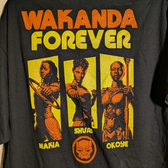 Wakanda Forever Black Graphic Tee Size Xl - Picture 7 of 7